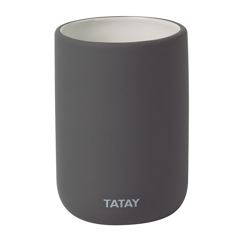 VASO PORTACEP. SOFT GRIS ANTRACITA TATAY