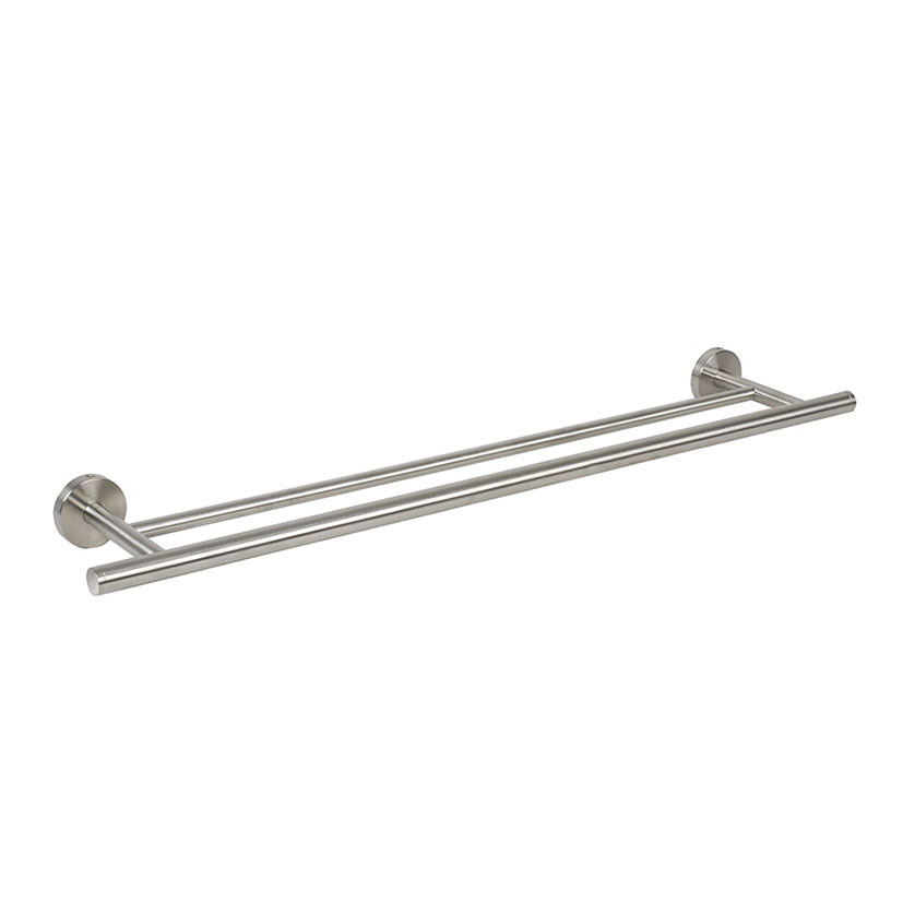 Porte-serviettes 2 barres fixes pour salle de bain HABITEX Satin 70,5 cm