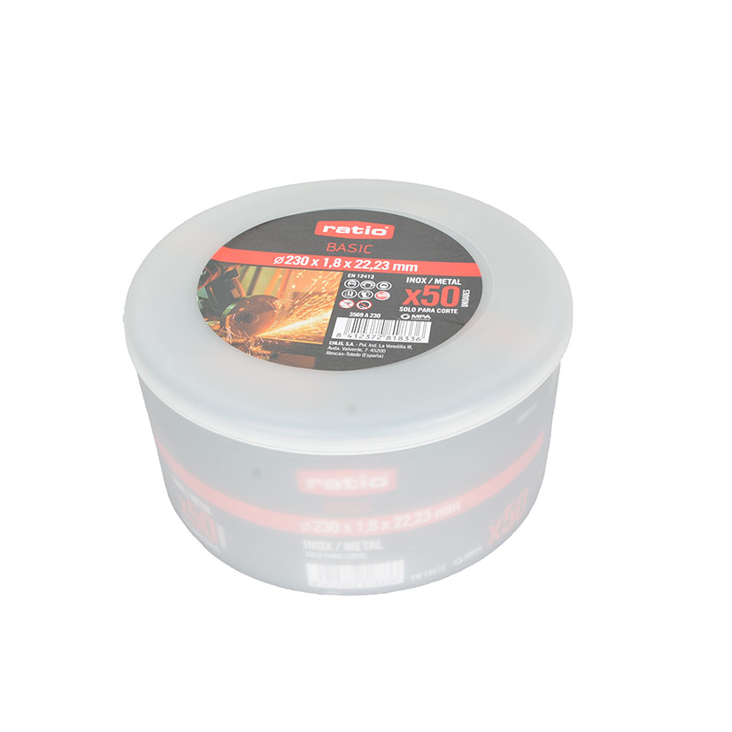 50 DISCOS CORTE INOX BASIC Ø 230X1.8MM.