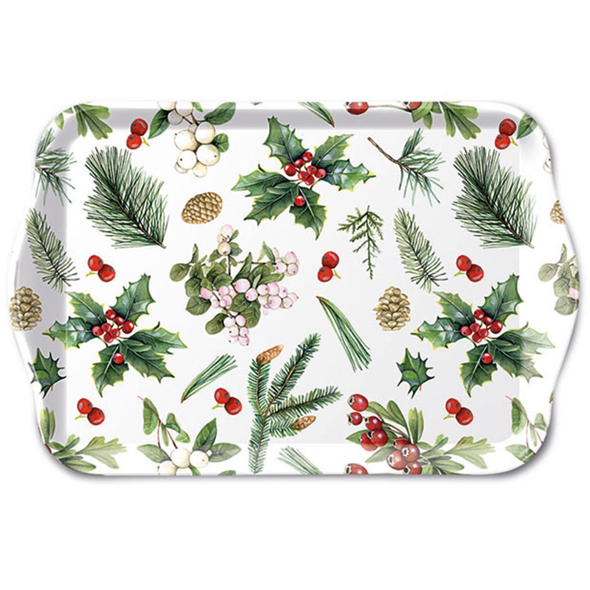 SERIE WINTER GREENERY.BANDEJA 13X21CM.