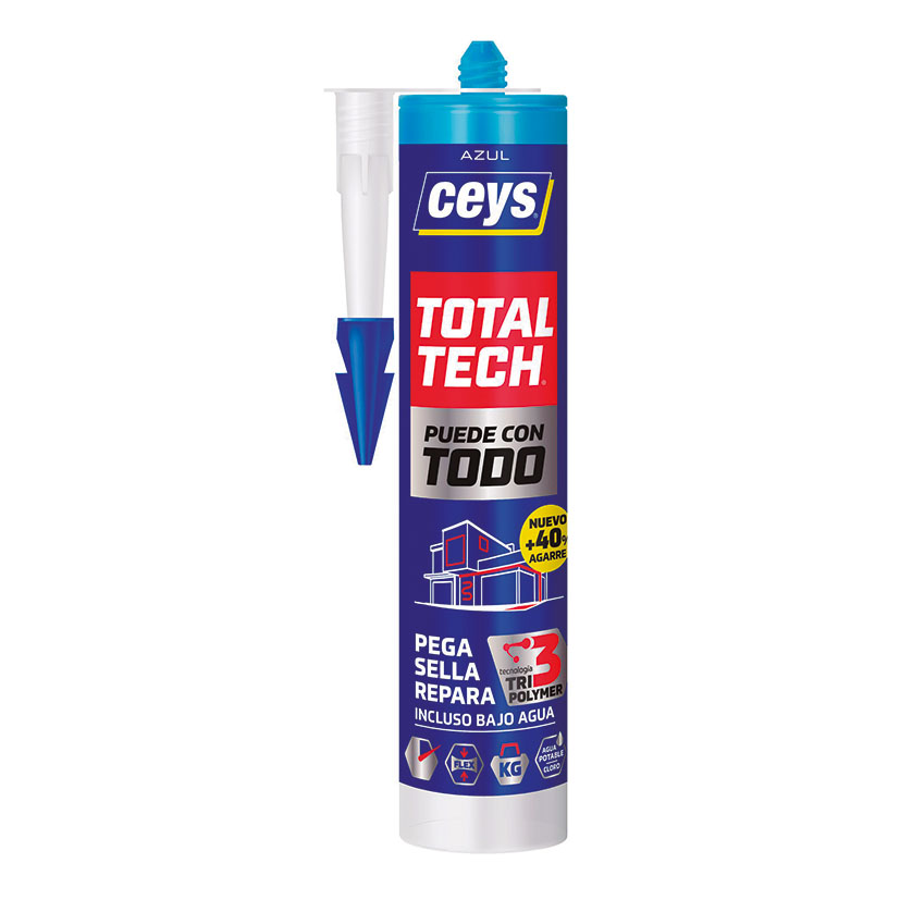 CEYS TOTAL TECH CARTUCHO 290 ML AZUL