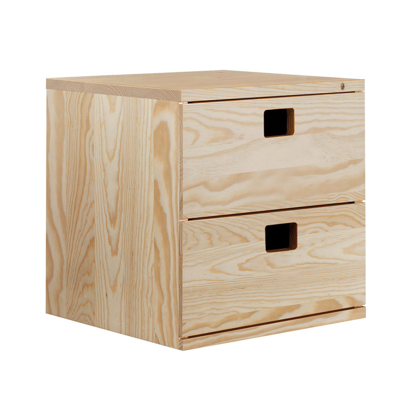 CAJONERA MODULAR 2 CAJONES 36X33X36cm