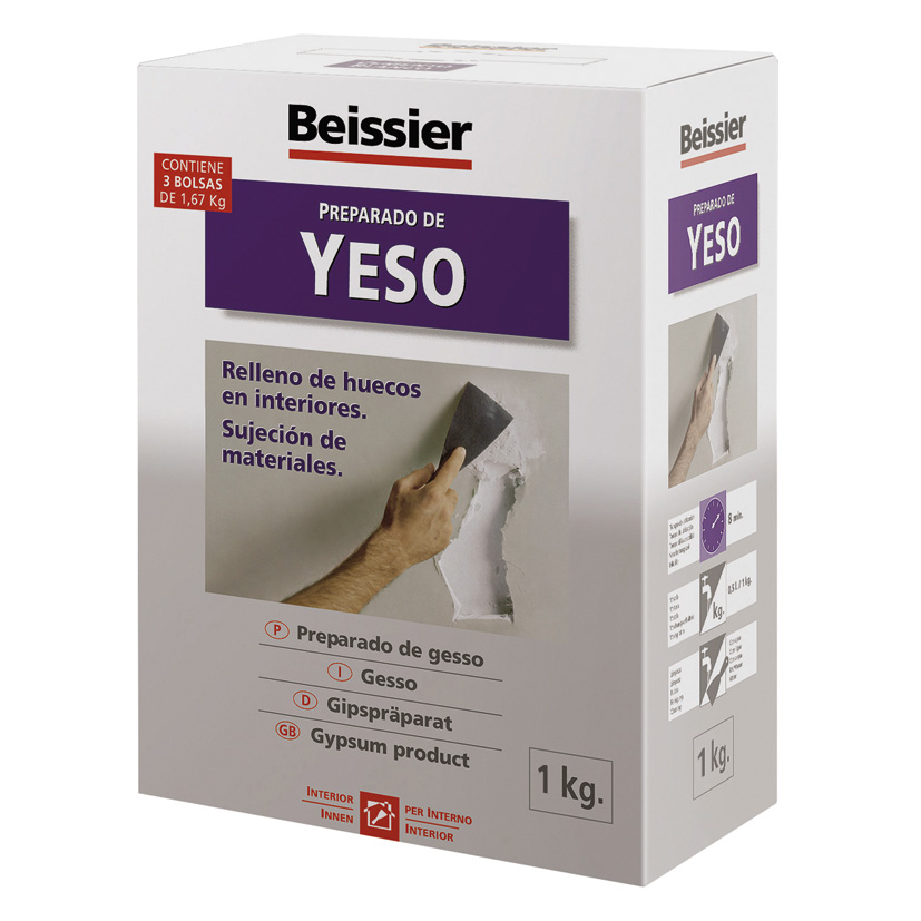 YESO P/RELLENOS FIJACIONES 1 KG