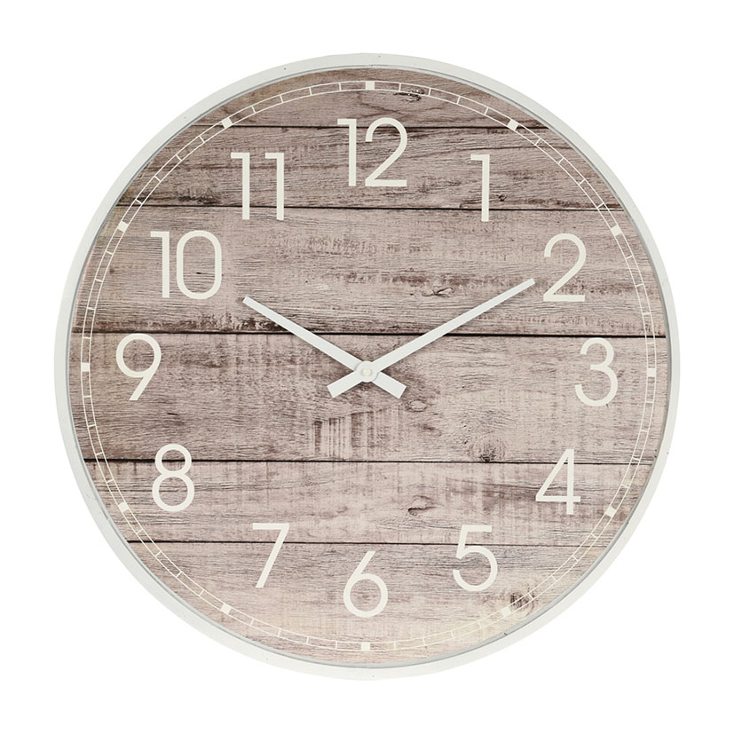 RELOJ PARED MADERA 60X60X45CM