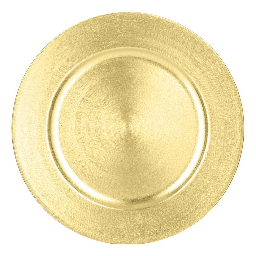 BAJO PLATO PP 33 CM. DORADO