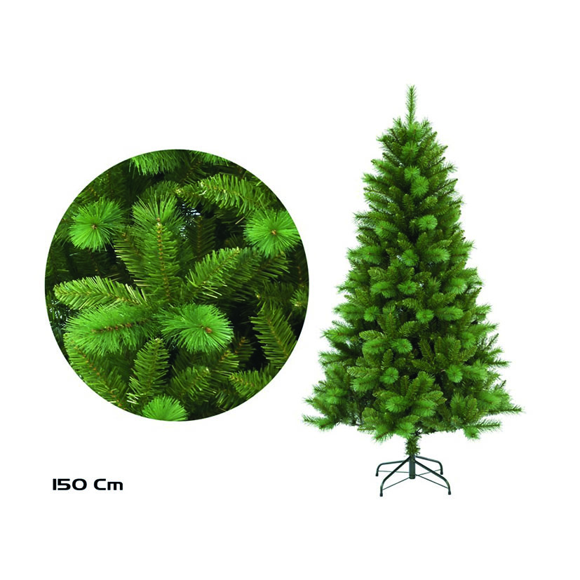 Árbol navideño bicolor aguja pino 473 puntas 150 cm