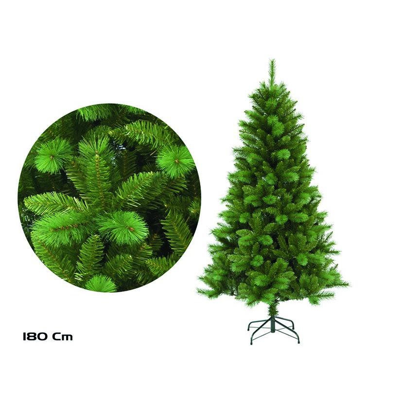 Árbol navideño bicolor aguja pino 720 puntas 180 cm