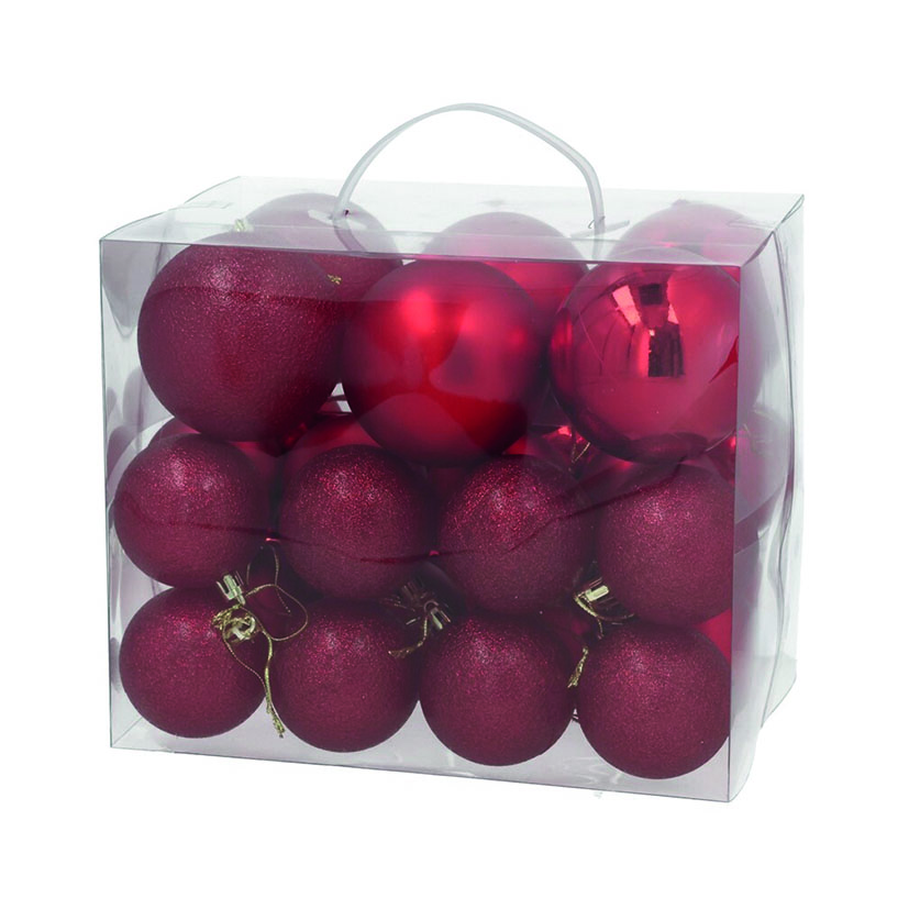 CAJA 30 BOLAS LORYNG 6-8 CM. ROJO