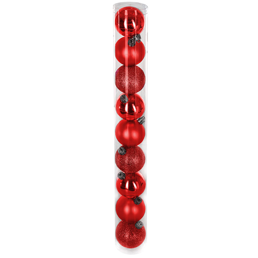 BOLAS 60 MM. X 9 UNIDADES ROJAS
