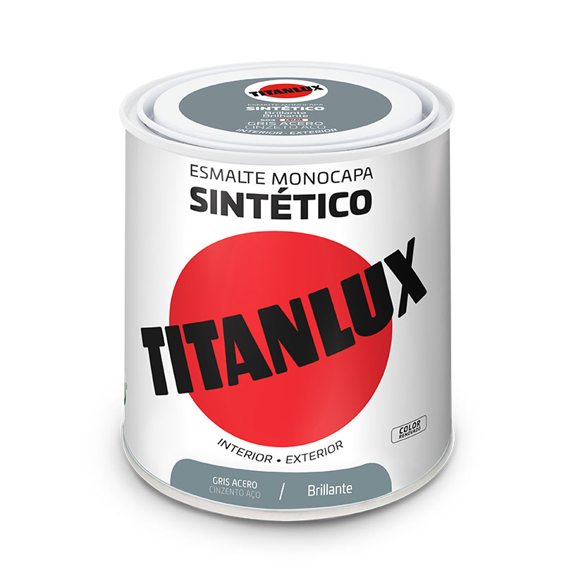 TITANLUX GRIS ACERO 250ML.