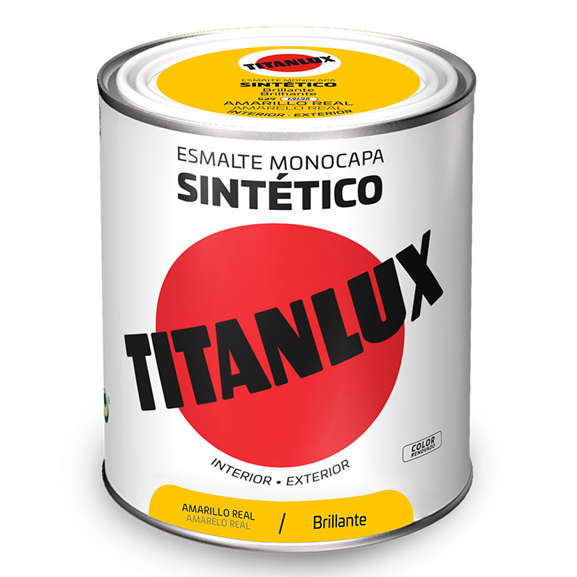 TITANLUX AMARILLO REAL 750ML.