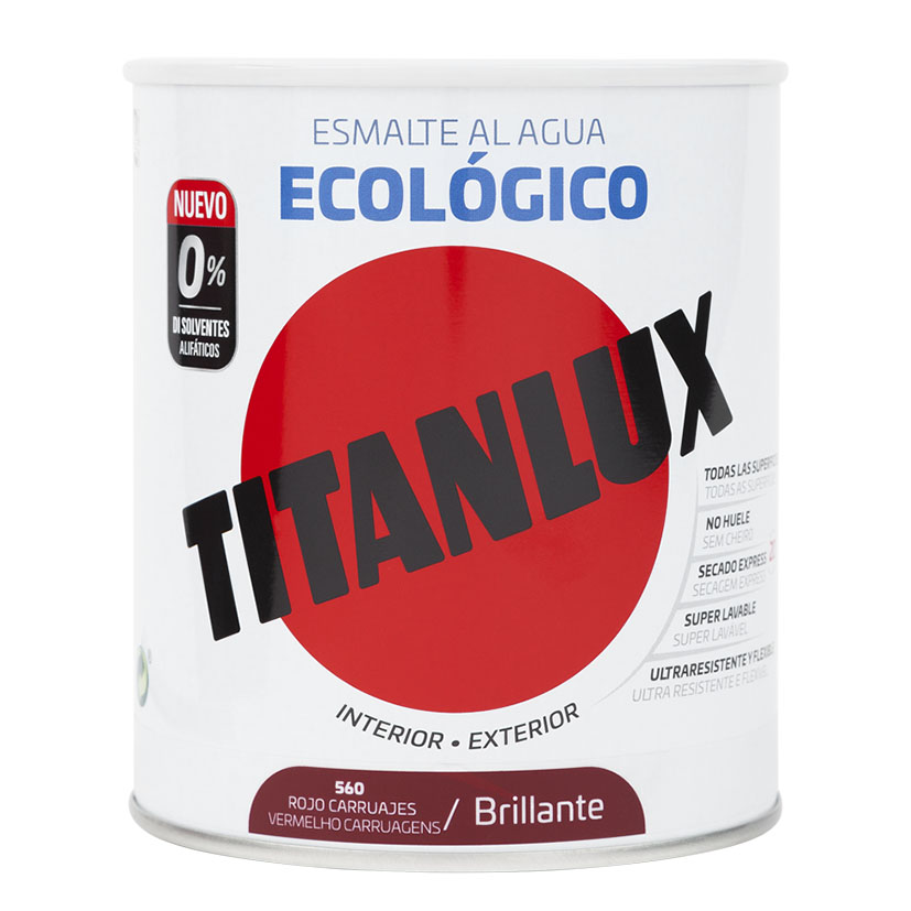 TITANLUX BASE AGUA ROJO CARRU 750ML BRIL