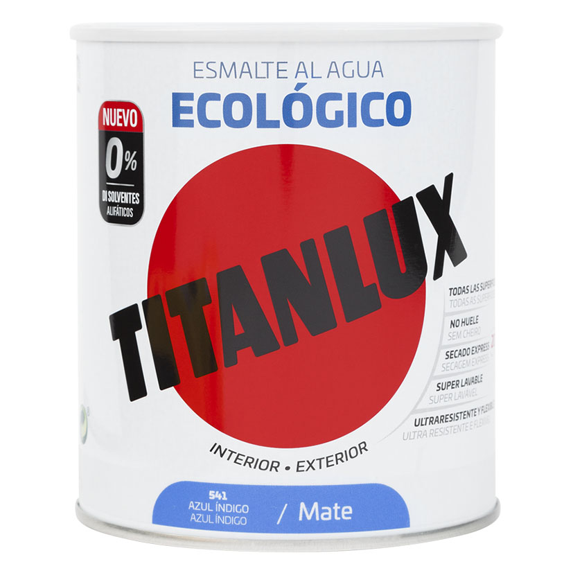 TITANLUX BASE AGUA AZUL INDIGO 750ML MAT