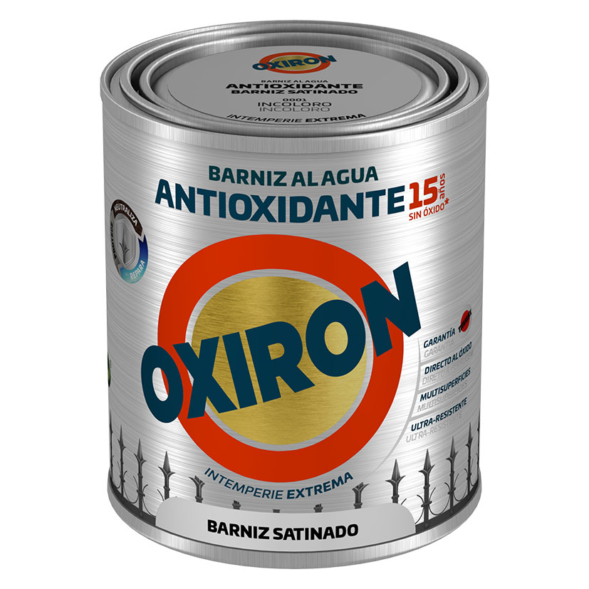 OXIRON BARNIZ ANTIOX.AGUA SATINADO 750ML