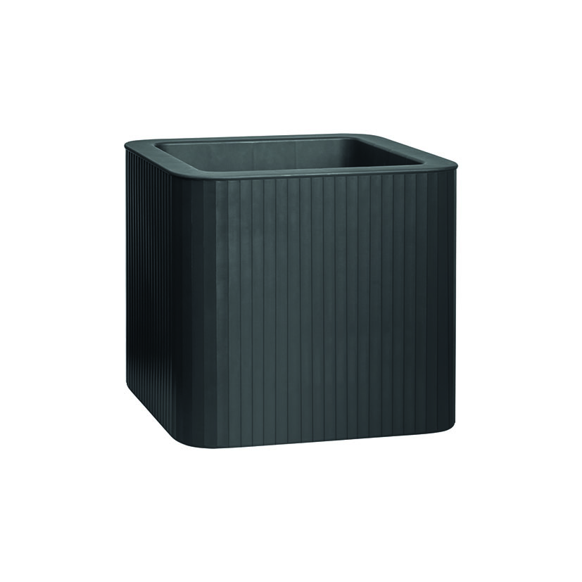 MACETERO JIVE CUADRADO CON RAYAS 40CM