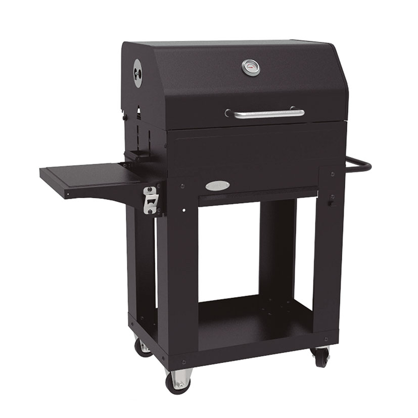 BARBACOA CARBÓN C/TAPA. SUPERF.73X29 CM.