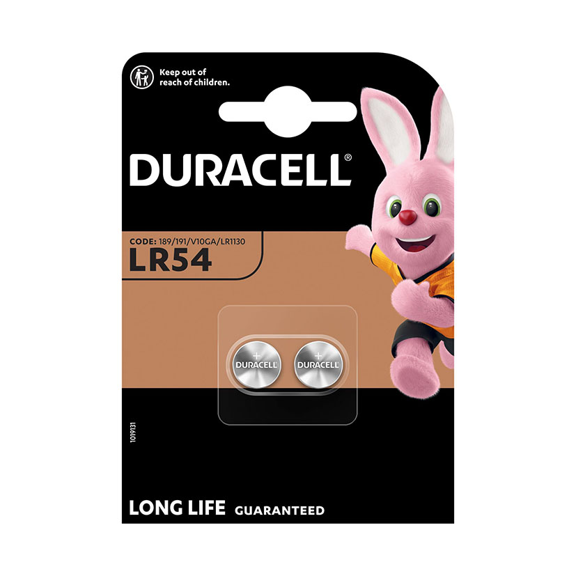 PILA ALC.BOTON LR54 DR BL.2 UN. DURACELL