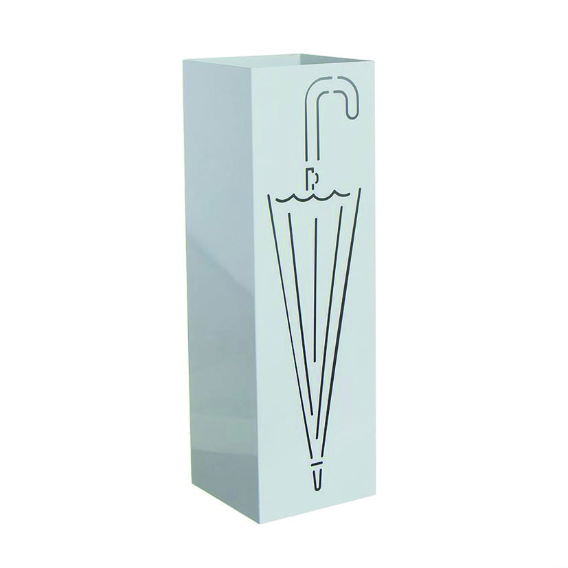 Porte-parapluie métallique blanc