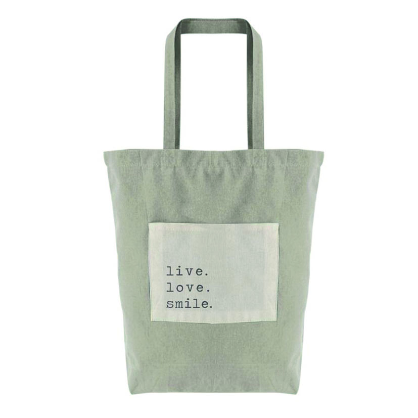 BOLSA ALGODON BOLSILLO GRIS