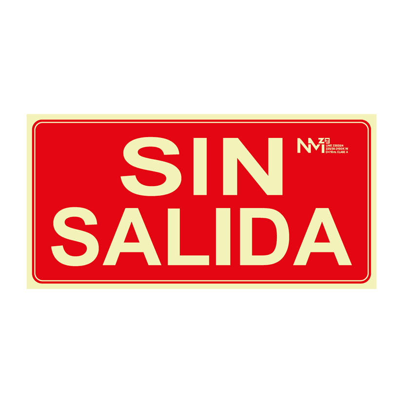 S. SIN SALIDA PVC 1 MM CLASE A 320X160