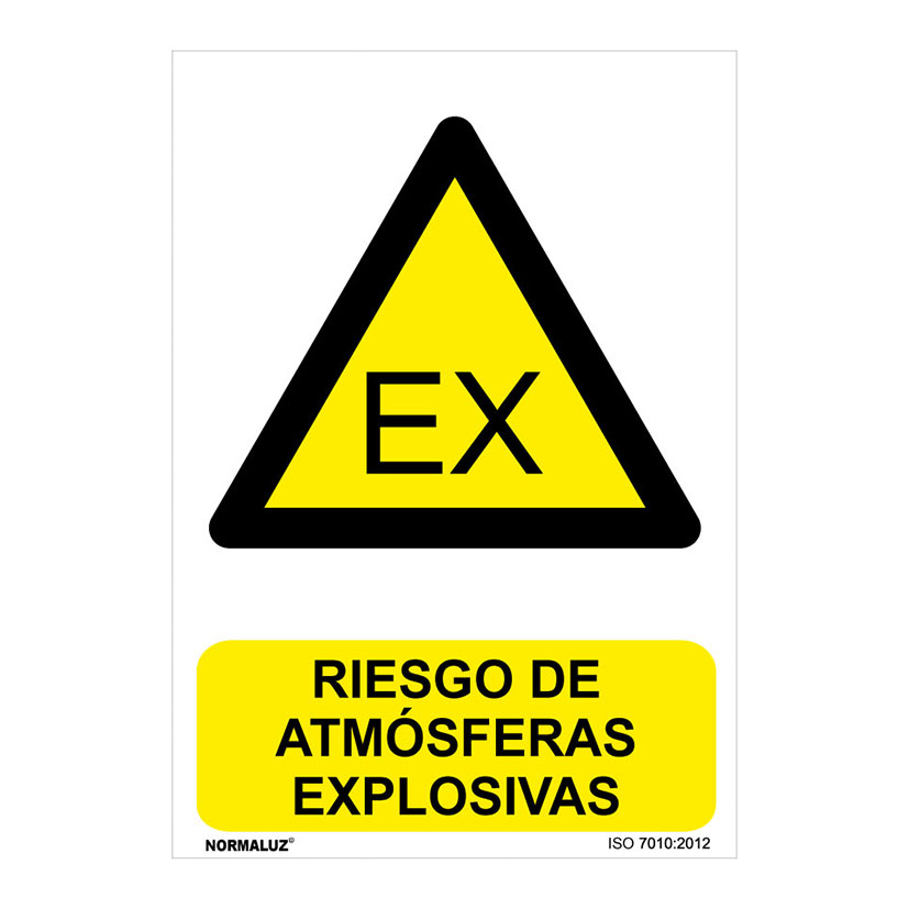 SEÑAL PELIG ATMOSFERAS EXPLOS 210X300MM