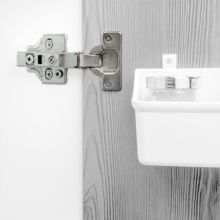 Emuca Lote de 20 bisagras rectas X91N con suplementos para atornillar, Altura 0, Acero, Niquelado - Ítem8