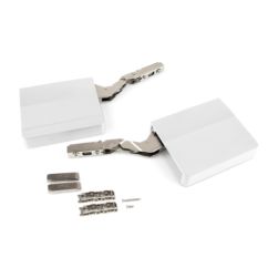 Emuca Compas Agile Smart pour porte relevable, 960 - 2350, Plastique blanc, Acier et Plastique.