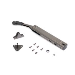 Emuca Compás para puertas elevables Altius One, Rango de fuerza 940-1710, Acero, Titanio