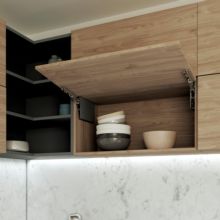 Emuca Compás para puertas elevables Altius Lift, Fuerza 1840-5200 (high=H), Acero y plástico, Gris antracita - Ítem1