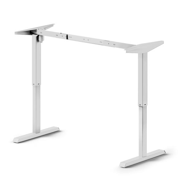 Emuca Table motorisée réglable en hauteur Table réglable en hauteur, Acier, Peint en blanc
