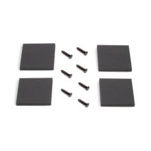 Emuca Jeu de pieds rectangulaires Square pour table, largeur 600mm, Acier, Peint en noir - Item5