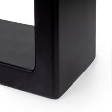 Emuca Jeu de pieds rectangulaires Square pour table, largeur 600mm, Acier, Peint en noir - Item7