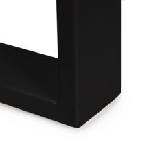 Emuca Jeu de pieds rectangulaires Square pour table, largeur 800mm, Acier, Peint en noir - Item6