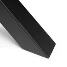 Emuca Juego de patas Cross para mesa, ancho 695mm, Acero, Pintado negro - Ítem4