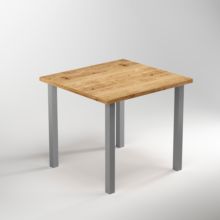 Emuca Lot de 4 pieds de table carrés, 50x50mm, Acier, Peint Aluminium - Item7