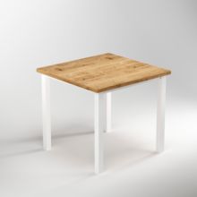 Emuca Pieds carrés et cadre de table, 50x50mm, 750x750mm, Acier, Peint en blanc - Item5