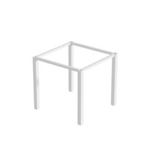 Emuca Pieds carrés et cadre de table, 50x50mm, 750x750mm, Acier, Peint en blanc - Item6