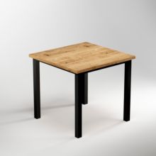 Emuca Pieds carrés et cadre de table, 50x50mm, 750x750mm, Acier, Peint en noir - Item9