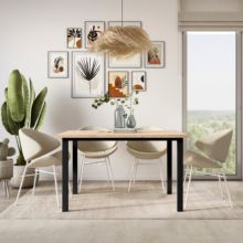 Emuca Pieds carrés et cadre de table, 50x50mm, 1150x750mm, Acier, Peint en noir - Item6