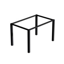 Emuca Pieds carrés et cadre de table, 50x50mm, 1150x750mm, Acier, Peint en noir - Item9