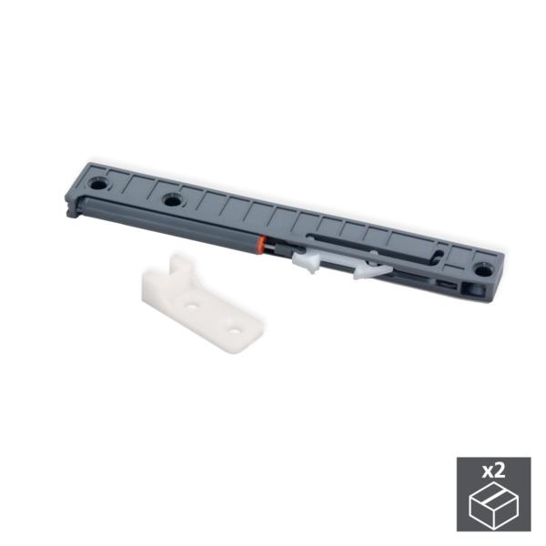 Kit de cierre suave para cajón con guías de ruedas T30 Emuca L 250 - 300 mm