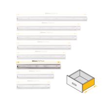 Emuca Lot de 5 jeux de Coulisses pour tiroirs, roulement à billes, hauteur 45mm, profondeur 350mm, sortie totale, zingué - Item3