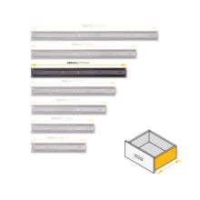 Emuca Lote de 5 juegos de guías para cajones, de bolas, altura 45mm, profundidad 450mm, extracción total, Negro - Ítem4