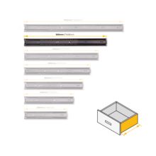 Emuca Lot de 5 jeux de Coulisses pour tiroirs, roulement à billes, hauteur 45mm, profondeur 500mm, sortie totale, Noir - Item4