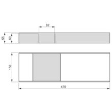 Emuca Organisateur Orderbox pour tiroir, 150x470 mm, Gris anthracite, Acier et Bois - Item6