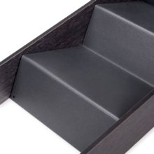 Emuca Organizador inclinado Orderbox para cajón, 150x470mm, Acero y Madera, Gris antracita - Ítem2