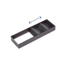 Emuca Organisateur incliné Orderbox pour tiroir, 150x470 mm, Gris anthracite, Acier et Bois - Item4