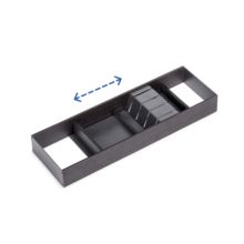 Emuca Porte-couteaux Orderbox pour tiroir, 150x470 mm, Gris anthracite, Acier et Bois - Item4