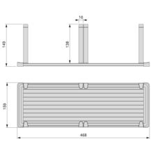 Emuca Porte-assiettes Orderbox vertical pour tiroir, 159x468 mm, Gris anthracite, Aluminium et Plastique - Item7