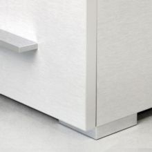 Pie Alumix7 Emuca para mueble, altura 15 mm en gris metalizado - Ítem2